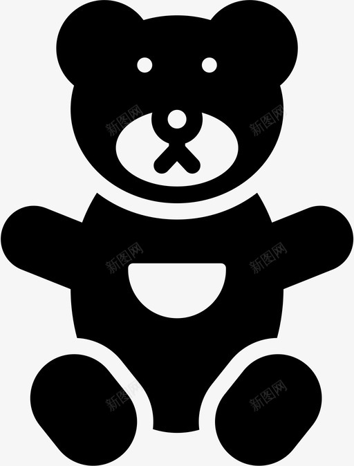 泰迪熊洋娃娃毛茸茸的svg_新图网 https://ixintu.com 泰迪 熊泰迪 洋娃娃 毛茸茸 玩具 宝贝