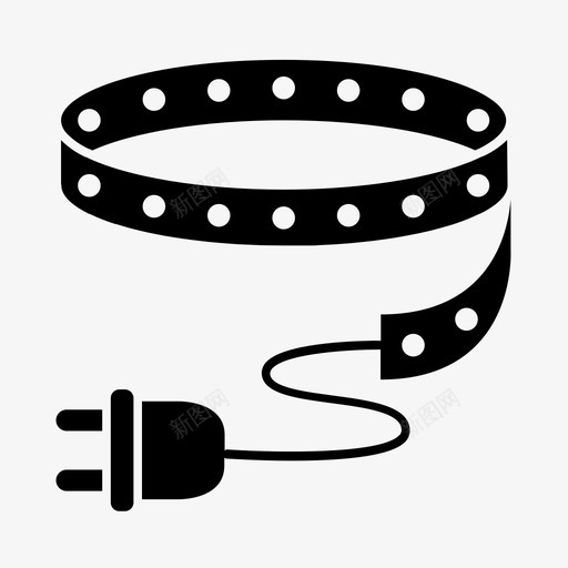 led带电缆灯svg_新图网 https://ixintu.com 带带 电缆 插头 工具 工作