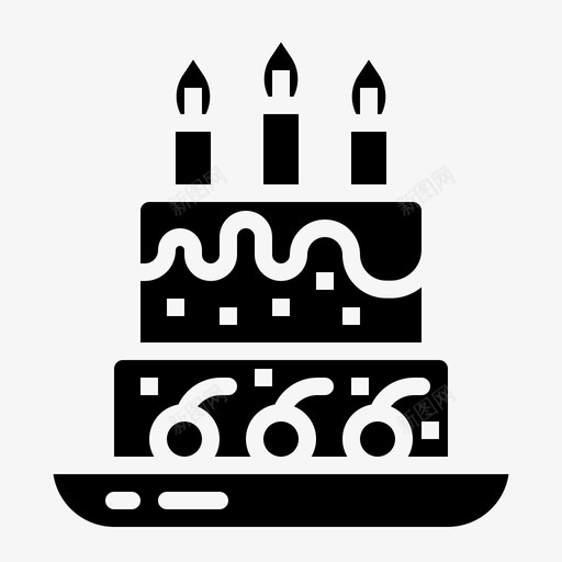 生日蛋糕面包房蛋糕svg_新图网 https://ixintu.com 生日蛋糕 面包房 蛋糕 蜡烛 家庭用品
