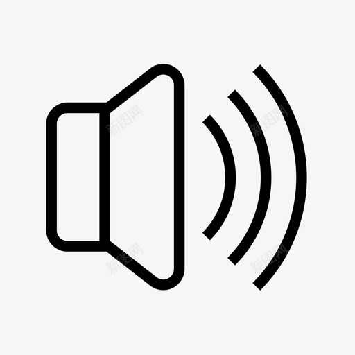 音量音频最大值svg_新图网 https://ixintu.com 音量 音频 最大值 声音 扬声器 系统 媒体