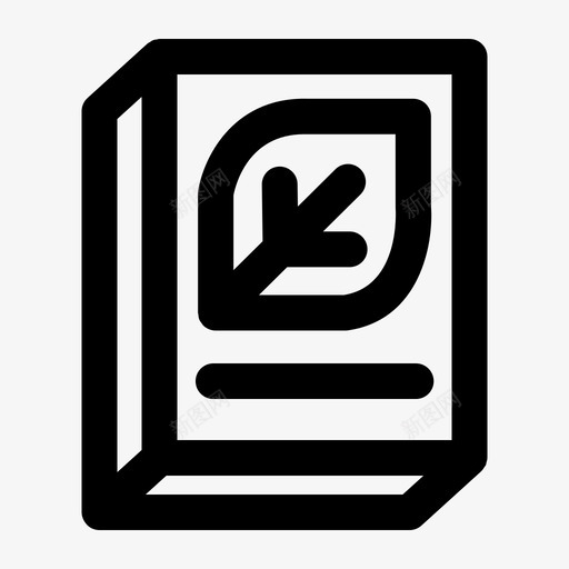 生物学书本植物学svg_新图网 https://ixintu.com 植物学 教育学 生物学 书本 教育 学校 线式