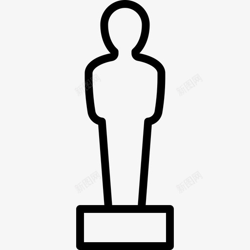 雕像艺术男人svg_新图网 https://ixintu.com 雕像 艺术 男人 奥斯卡 雕塑 奖杯 复古 礼品 大纲