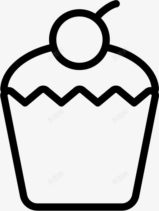 纸杯蛋糕面包店食品svg_新图网 https://ixintu.com 纸杯 蛋糕 面包店 食品 面包