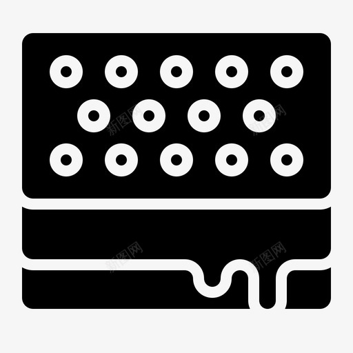 冰淇淋三明治甜点纯冰淇淋svg_新图网 https://ixintu.com 冰淇淋 三明治 甜点