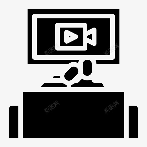 看人电视svg_新图网 https://ixintu.com 电视 看人 看家 家庭 活动