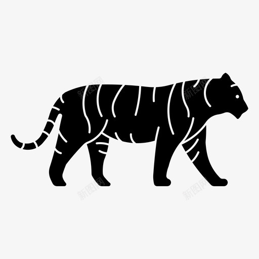 老虎动物孟加拉虎svg_新图网 https://ixintu.com 老虎 动物 孟加拉虎 大猫 西伯利亚
