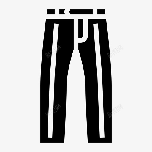 宽松衣服裤子svg_新图网 https://ixintu.com 裤子 衣服 宽松 黑色