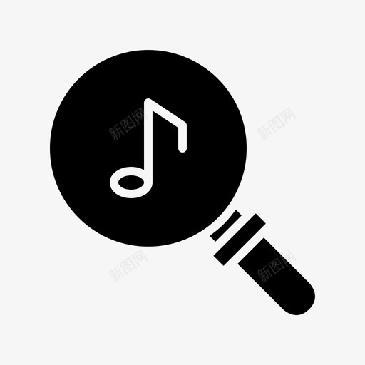 音乐交流查找svg_新图网 https://ixintu.com 搜索 音乐 交流 查找 放大 字形