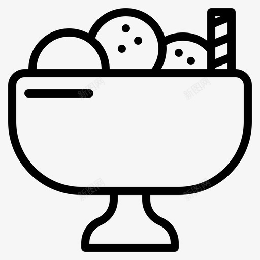 冰淇淋杯厨师烹饪svg_新图网 https://ixintu.com 冰淇淋 烹饪 厨师 食品 厨房 小儿科