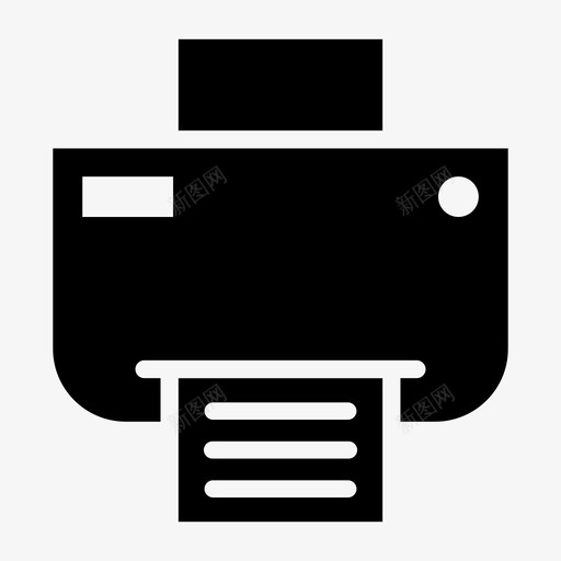 打印机业务设备svg_新图网 https://ixintu.com 业务 打印机 设备 办公室 图标 图示