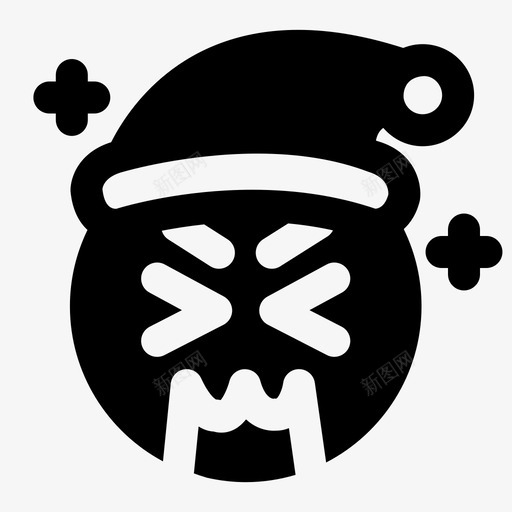 尴尬圣诞节表情符号svg_新图网 https://ixintu.com 表情 符号 尴尬 圣诞老人 圣诞节 圣诞 样式