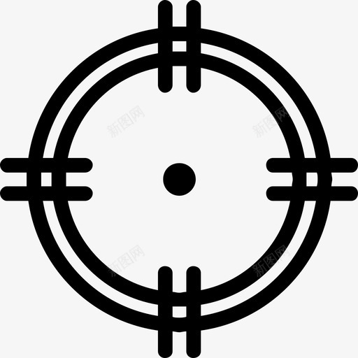 瞄准中心十字准线svg_新图网 https://ixintu.com 瞄准 中心 十字 准线 物体 目标