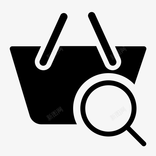 查找商店购物车市场svg_新图网 https://ixintu.com 商店 查找 搜索 购物车 市场 一切 图示