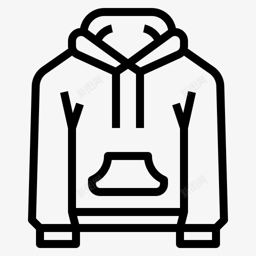 连帽衫衣服时装svg_新图网 https://ixintu.com 衣服 连帽 时装 夹克