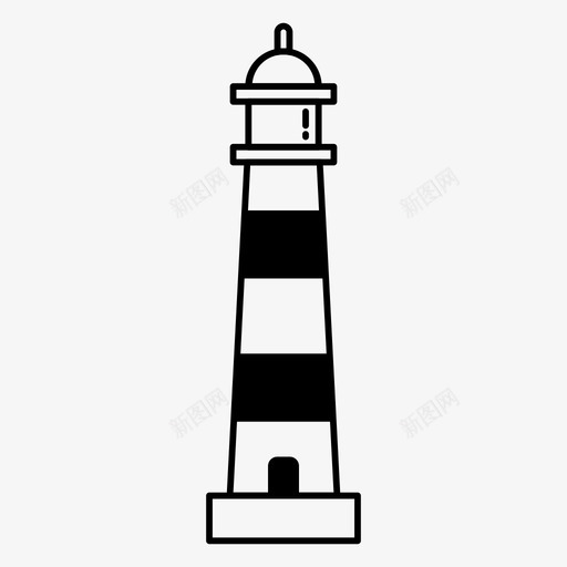 灯塔海洋轮船svg_新图网 https://ixintu.com 海洋 灯塔 轮船