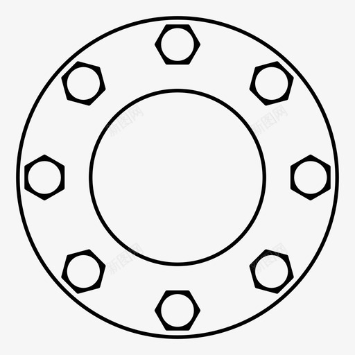 液压工业机械管法兰svg_新图网 https://ixintu.com 液压 工业 机械 法兰