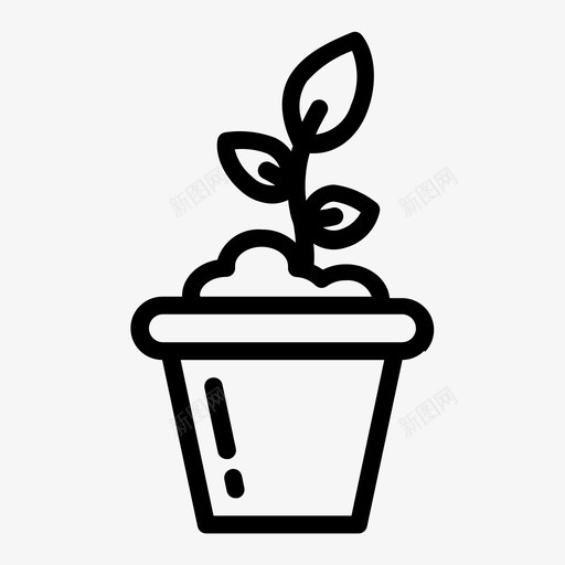 盆栽植物生态环境svg_新图网 https://ixintu.com 盆栽 植物 生态 生态环境 自然生态 环境