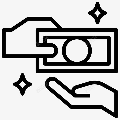 给钱现金美元svg_新图网 https://ixintu.com 给钱 现金 美元 付款 贷款