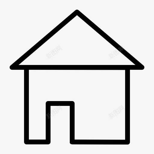 家电子商务房子svg_新图网 https://ixintu.com 电子商务 房子 菜单 办公室 生意