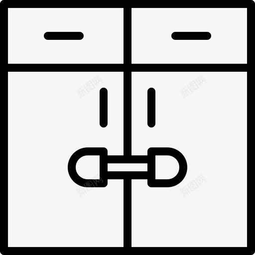 局儿童安全橱柜svg_新图网 https://ixintu.com 儿童安全 橱柜 保护 产妇 黑色 部分