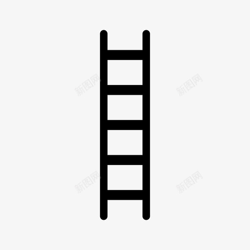 梯子攀爬伸展svg_新图网 https://ixintu.com 梯子 攀爬 伸展 安全 台阶 上升 工具