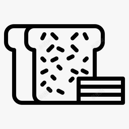 面包食物配料svg_新图网 https://ixintu.com 食谱 面包 食物 配料