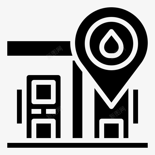 位置地址商业和购物svg_新图网 https://ixintu.com 位置 地址 商业 购物 地图 房地产 加油站 标志