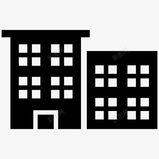 建筑物建筑商业svg_新图网 https://ixintu.com 建筑物 建筑 建筑商 商业 商业城 城市 房屋 办公室