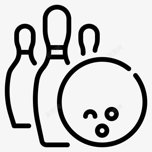 保龄球比赛游戏svg_新图网 https://ixintu.com 保龄球 比赛 游戏 别针 运动