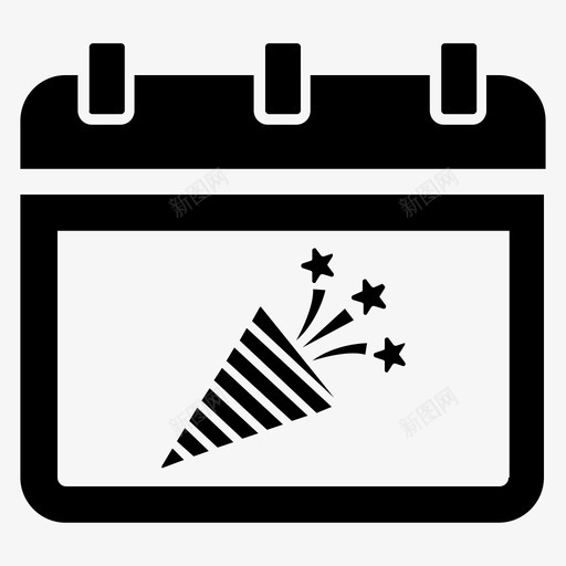 活动日历庆祝svg_新图网 https://ixintu.com 活动 活动日 日历 庆祝 照明 聚会 日程安排 圣诞节 特别节目