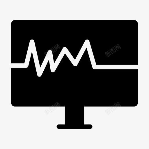 脉搏分析心脏svg_新图网 https://ixintu.com 医学 脉搏 分析 心脏 监护仪 固体