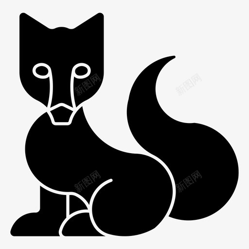 狐狸狗狼svg_新图网 https://ixintu.com 狐狸 猛禽 动物