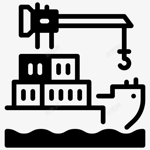 海运货运物流svg_新图网 https://ixintu.com 海运 物流 货运 运输