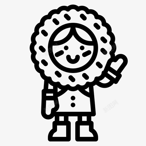 爱斯基摩人阿凡达文化svg_新图网 https://ixintu.com 爱斯基摩人 阿凡 文化传统 用户 冬天