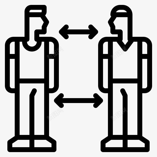 社交距离冠状病毒covid19svg_新图网 https://ixintu.com 社交 距离 冠状 病毒 医疗保健 预防 大纲
