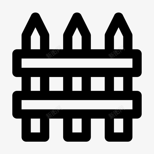 围栏农场花园svg_新图网 https://ixintu.com 围栏 农场 花园 大门 自然 木材 春天 跳跃 图标 粗体