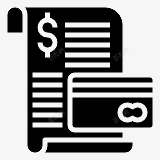 发票商业和金融商业svg_新图网 https://ixintu.com 商业 发票 金融 支付 票证 在线 货币 服务 图示