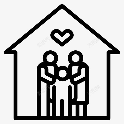 家孩子家庭svg_新图网 https://ixintu.com 家庭 孩子 父亲 母亲 大纲