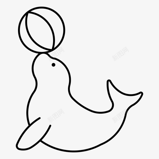 北方海豹动物哺乳动物svg_新图网 https://ixintu.com 北方 海豹 动物 哺乳动物 野生