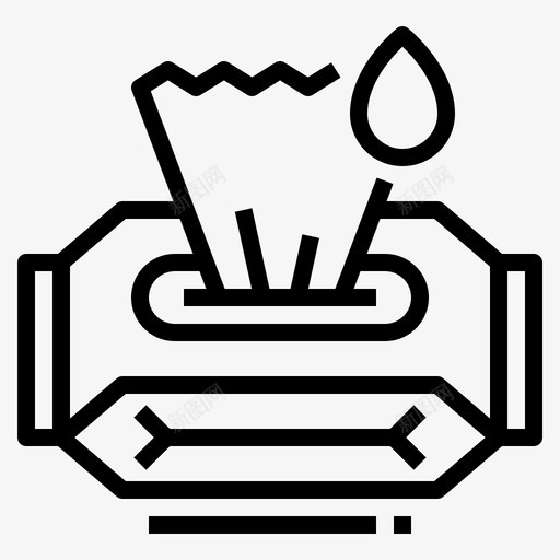湿卫生纸svg_新图网 https://ixintu.com 卫生纸 厕所 湿巾 健康 卫生
