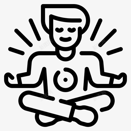 冥想保健放松svg_新图网 https://ixintu.com 冥想 保健 放松 瑜伽 自由 时间