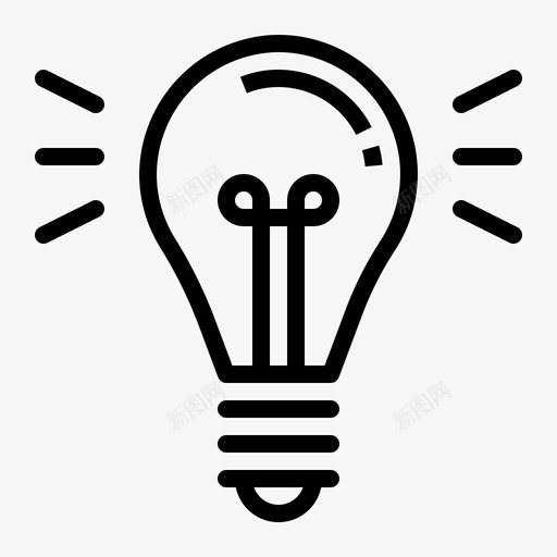 光blub主意svg_新图网 https://ixintu.com 主意 小费 家具