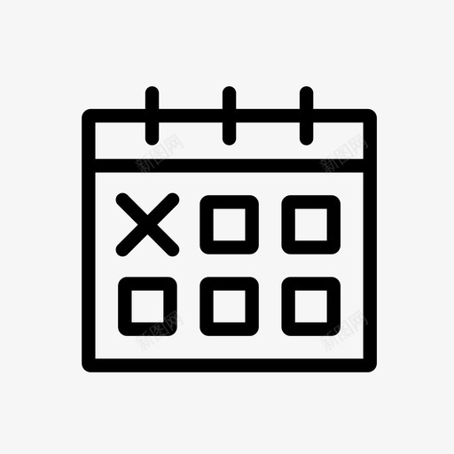 日历日期emisvg_新图网 https://ixintu.com 日历 日期 每月 付款 长期 指示 时间