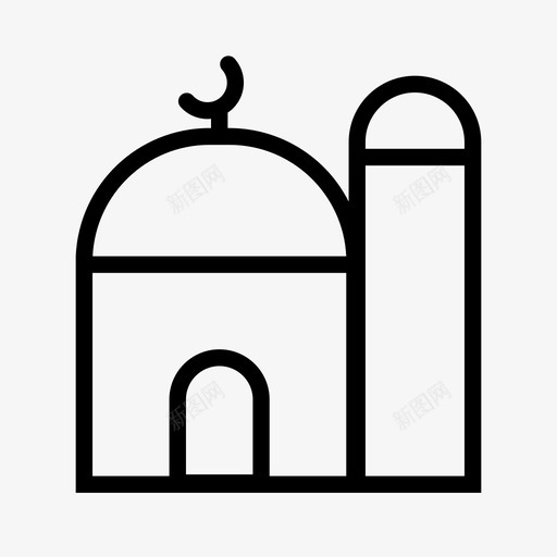 清真寺建筑伊斯兰教svg_新图网 https://ixintu.com 清真寺 建筑 伊斯兰教 宗教