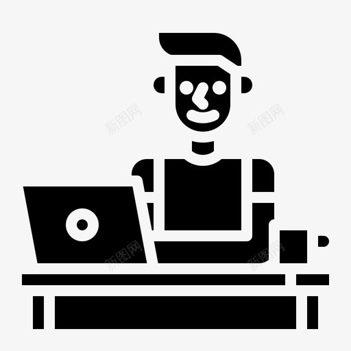 自由职业者头像图形svg_新图网 https://ixintu.com 自由职业者 头像 图形 程序员 用户 家庭 办公室