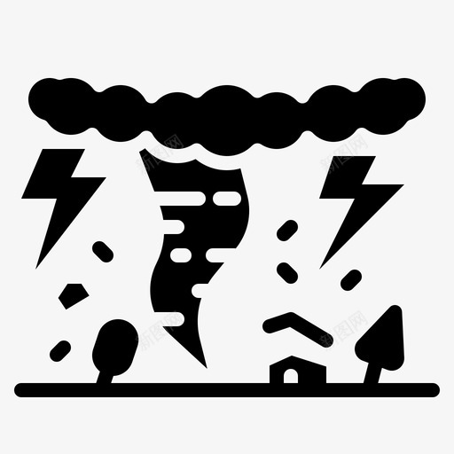 龙卷风景观气象svg_新图网 https://ixintu.com 龙卷风 景观 气象 风景 天气 自然灾害