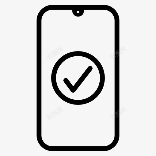 完整手机支票svg_新图网 https://ixintu.com 手机 智能 完整 支票