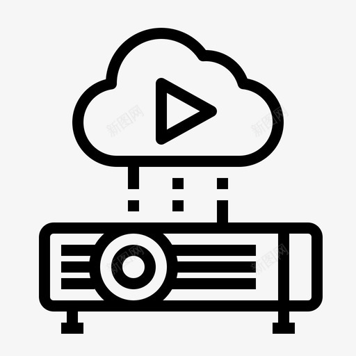 迷你投影仪图像图片svg_新图网 https://ixintu.com 迷你 投影仪 图像 图片 视频 小工 工具 轮廓