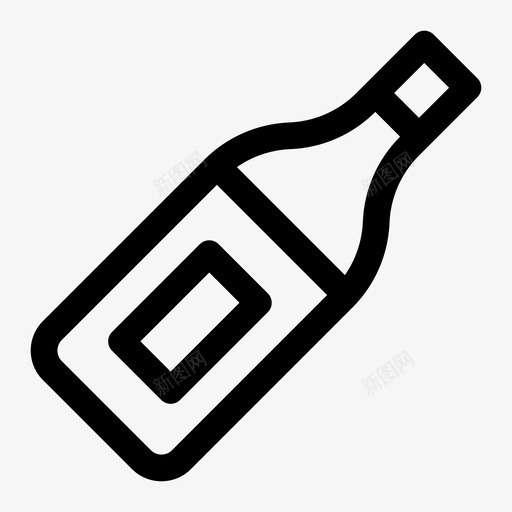 香槟酒瓶饮料svg_新图网 https://ixintu.com 香槟 香槟酒 酒瓶 饮料 手绘 葡萄酒 假日