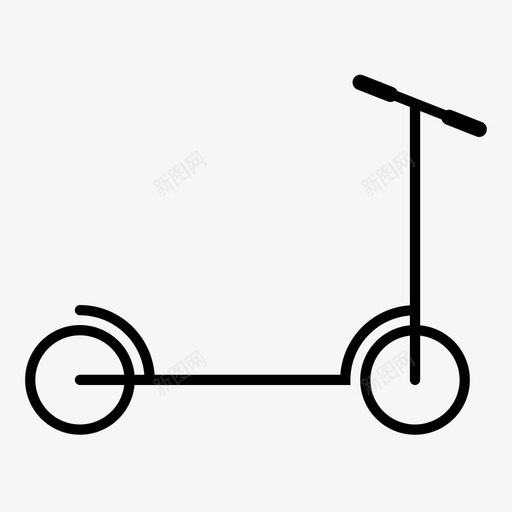 滑板车小孩玩具svg_新图网 https://ixintu.com 滑板车 小孩 玩具 交通工具